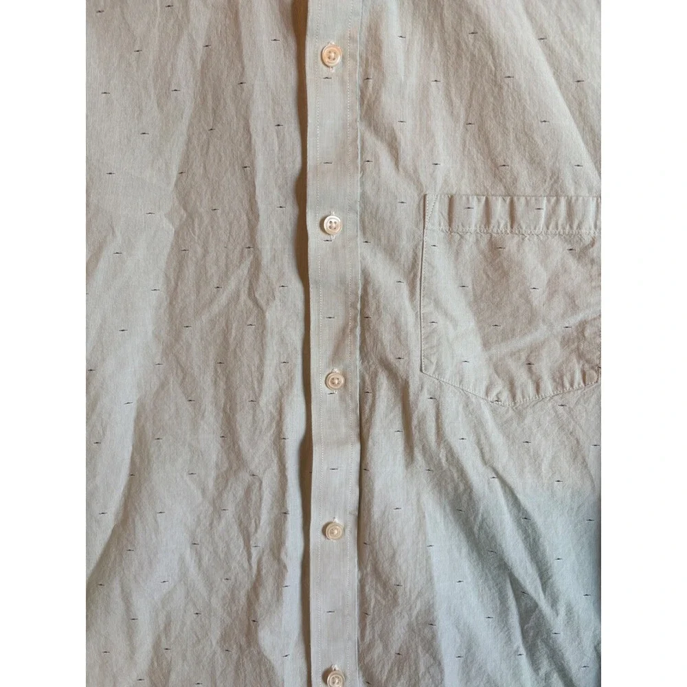 Banana Republic Soft Wash Slim Fit Long Sleeve Button Down‎ Shirt Light Green L
